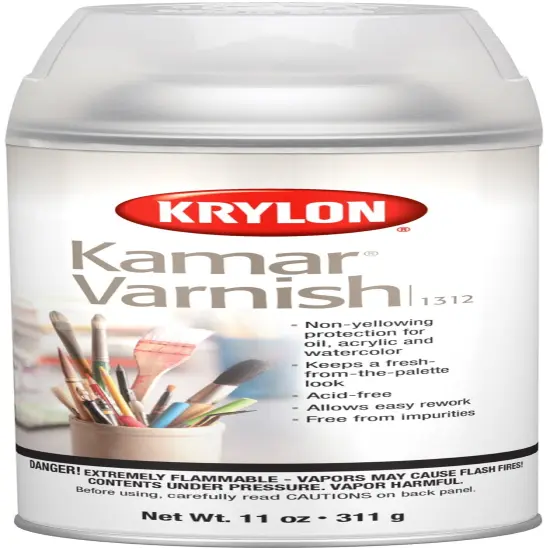 Krylon(R) Kamar Varnish Aerosol Spray-11oz {1}