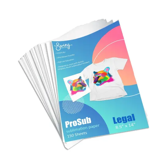 ProSub Premium Sublimation Heat Transfer Paper 8.5" x 14" for Epson, Sawgrass - 150 Sheets {3}