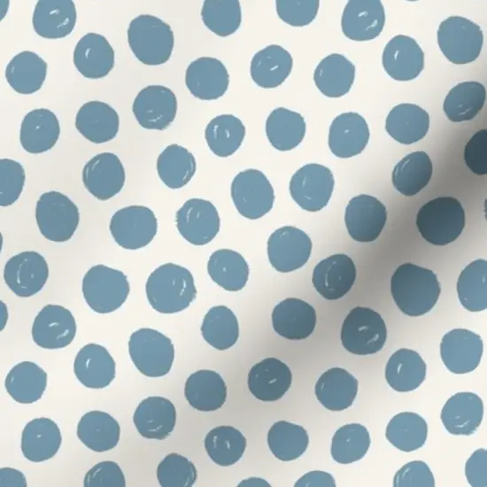 Various Fabrics by the Yard or Fat Quarter Blue Geometric Polka Dots Unisex Artistic Whimsical Custom Printed Fabric by Spoonflower {7}