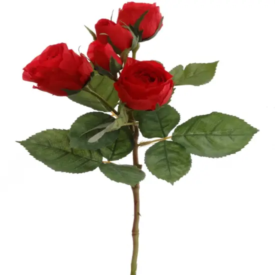 24-Pack: Red Rose Spray with 5 Lifelike Silk Flowers, Floral Home by Artificial Flowers {1}