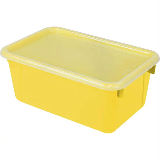 Small Cubby Bin with Cover, Classroom Yellow {1}