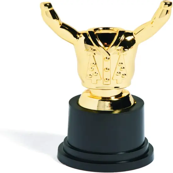 Fun Express Ugly Sweater Costume Trophy for Christmas - 12 Pieces {5}