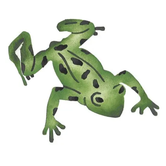Outstretched Frog Wall Stencil | 2628 by Designer Stencils | Animal & Nature Stencils | Reusable Art Craft Stencils for Painting on Walls, Canvas, Wood | Reusable Plastic Paint Stencil for Home Makeover | Easy to Use & Clean Art Stencil {2}