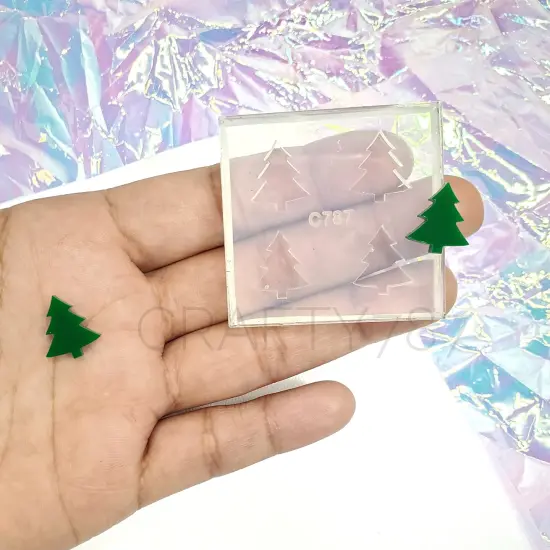 Christmas Tree Earring Mold(A5) {1}