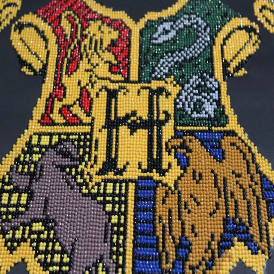 Camelot Dots Diamond Art Kit 20.4"X27.5"-Harry Potter - Hogwarts Crest {6}