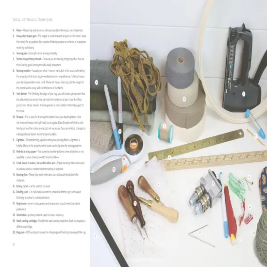 Rug Hooking with Wool Strips {5}