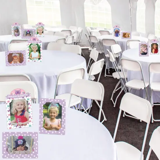 Big Dot of Happiness Beautiful Butterfly - Floral Baby Shower or Birthday Party 4x6 Picture Display - Paper Photo Frames - Set of 12 {3}