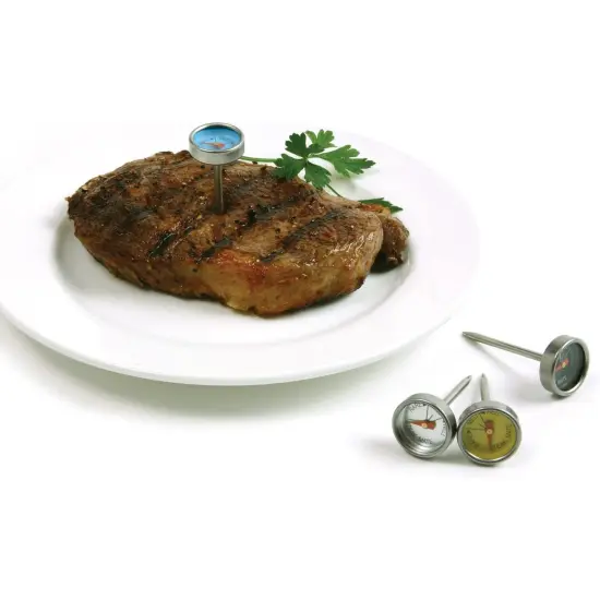 Norpro 5984 Mini Steak Thermometers - Color Coded Set of 4 {3}