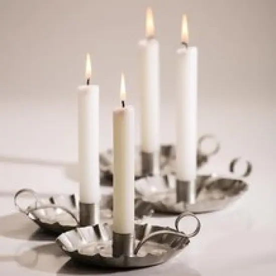 6" White Dripless Candles (Pack of 12) {1}