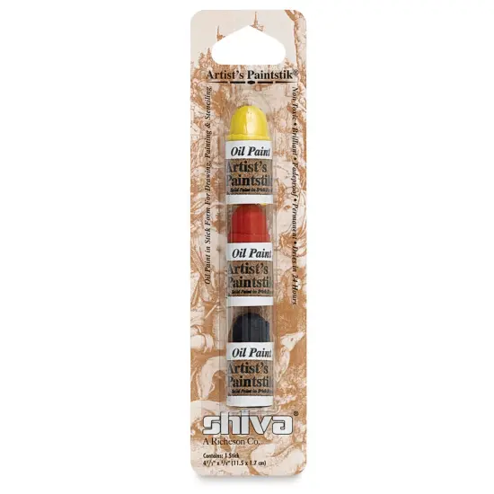 Shiva Oilstik Oil Paint - Set of 3 Mini, Primary, 12 ml {1}