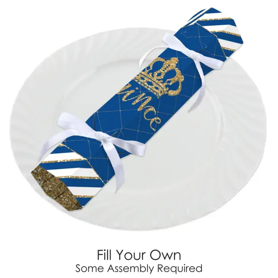 Big Dot of Happiness Royal Prince Charming - No Snap Baby Shower or Birthday Party Table Favors - DIY Cracker Boxes - Set of 12 {3}