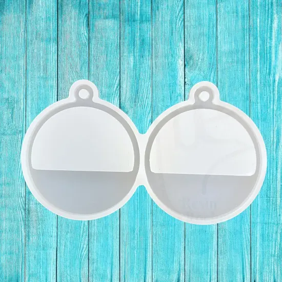 Modern Half Circle Lightweight Dangle Earring Mold for UV and Epoxy Resin Art {1}