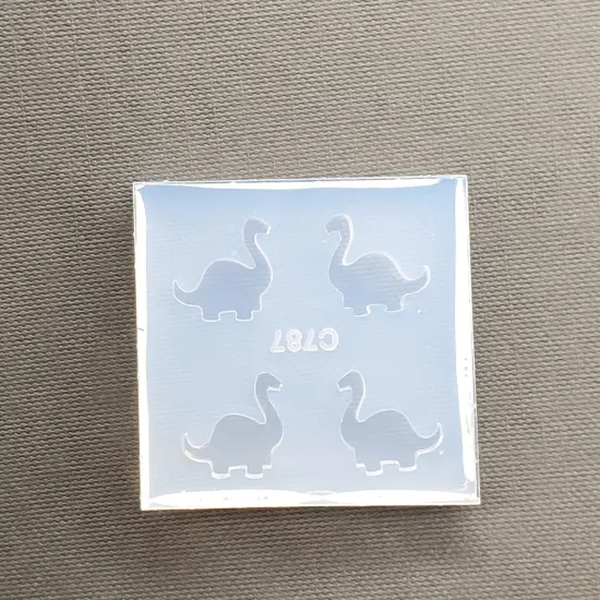 Brontosaurus Dinosaur Stud Earring Mold(A4) {2}