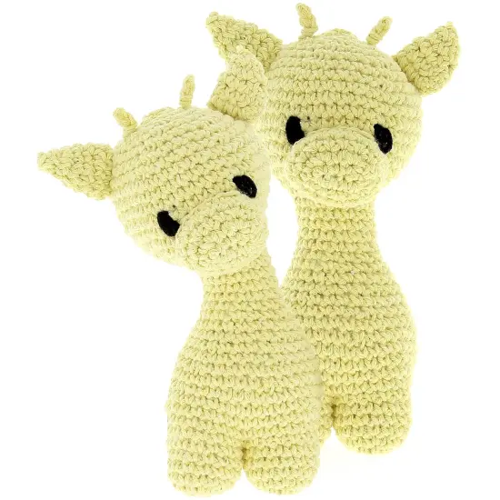 Multipack of 2 - Hoooked Ziggy Giraffe Kit W/Eco Barbante Yarn-Popcorn {2}