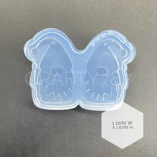 Gnomes Dangle Earring Mold (Layers)(C3) {2}