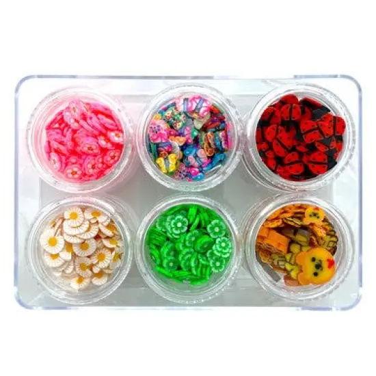 Spring Has Sprung Combo Set of Polymer Clay Pieces for Epoxy and UV Resin Art {1}