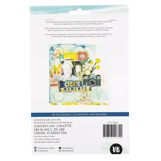 Vicki Boutin Print Shop Stencils 3/Pkg-Pattern Maker {2}