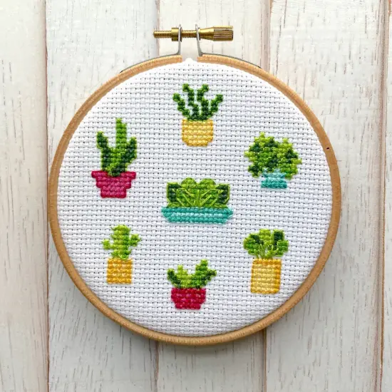 Plant Life Counted Cross Stitch DIY KIT {1}