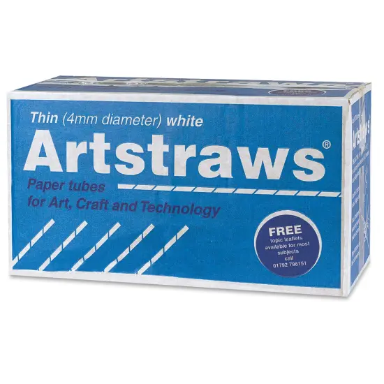 Artstraws Paper Tubes - White, Pkg of 1800 {2}