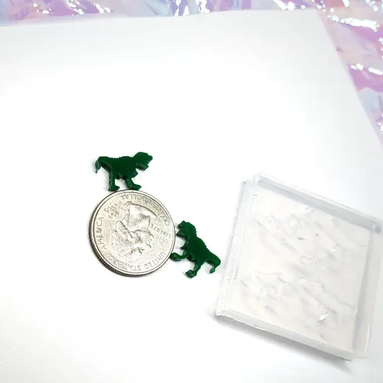 T-Rex Dinosaur Stud Earring Mold (A12) {3}