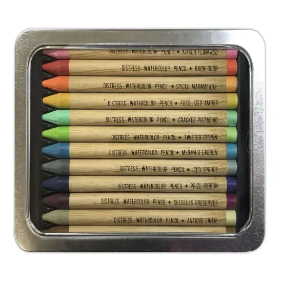 Tim Holtz Distress Watercolor Pencils 12/Pkg-Set 2 {2}