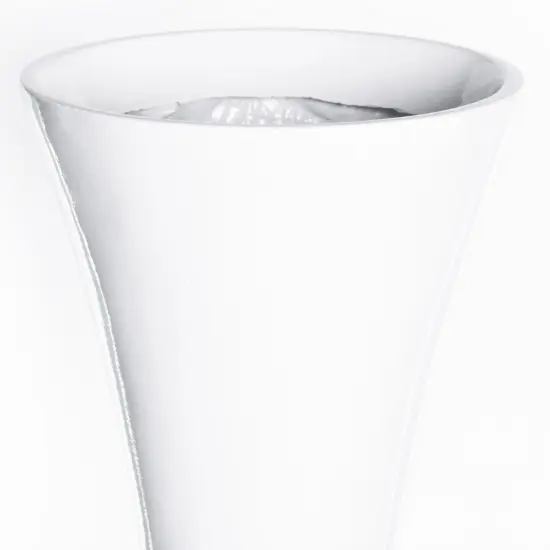 43 Inch Tall White Modern Fiberglass Narrow Trumpet Floor Vase - Contemporary Home Decor Accent Piece for Living Room, Entryway, or Any Room - Sleek Statement Piece for Modern Interior Styling {4}