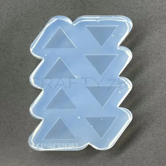 Triangle Stud Earring Silicone Mold (A2). {2}