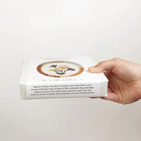 MCreativeJ 3D Blooming Wildflowers- Intermediate DIY Embroidery Craft Kit {4}