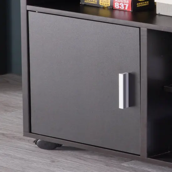 Printer Kitchen Office Storage Stand With Casters Black {3}