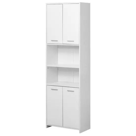 Tall Storage Cabinet with Adjustable Shelves, Linen Tower Cabinet, Bathroom Organizer and Storage, Kitchen Cabinet, Pantry Organizer, and Linen Closet {1}