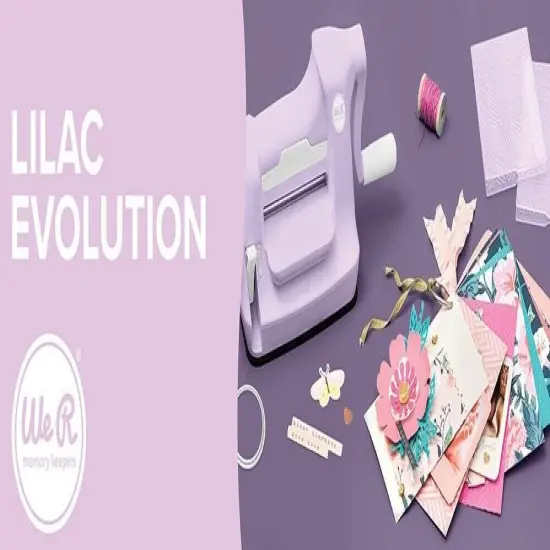 WE R MEMORY KEEPER MINI EVOLUTION DIE CUTTING MACHINE LILAC 60000664 {4}