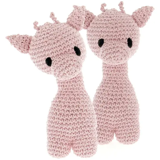 Multipack of 2 - Hoooked Ziggy Giraffe Kit W/Eco Barbante Yarn-Blossom {2}