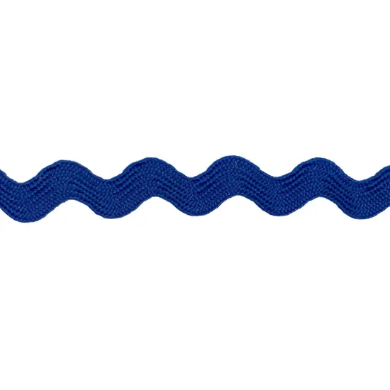Belagio Small Ric Rac Trim, 0.375" Wide, 25 Yards, Royal Blue {1}