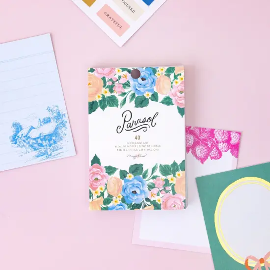 Maggie Holmes Parasol Notecard Pad 40/Pkg-3"X4" {4}