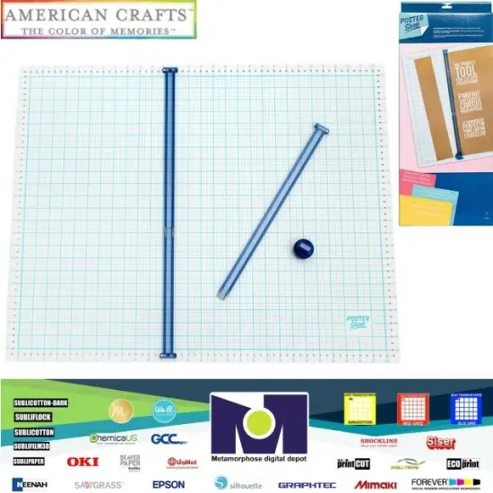 American Crafts Poster Shop 28" Poster Board Cutter Set (7 Pcs)- 378860 {1}