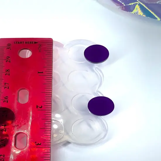Circle 14mm Stud Earring Silicone Mold.(A2) {4}