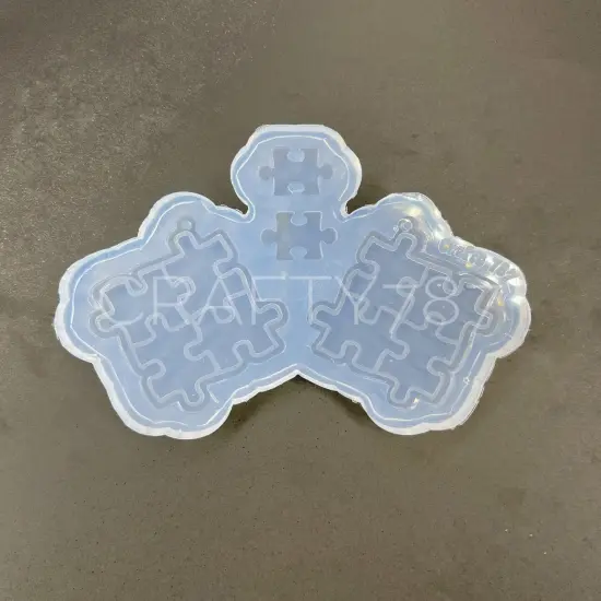 Puzzle Dangle Earring Silicone Mold (C13) {5}