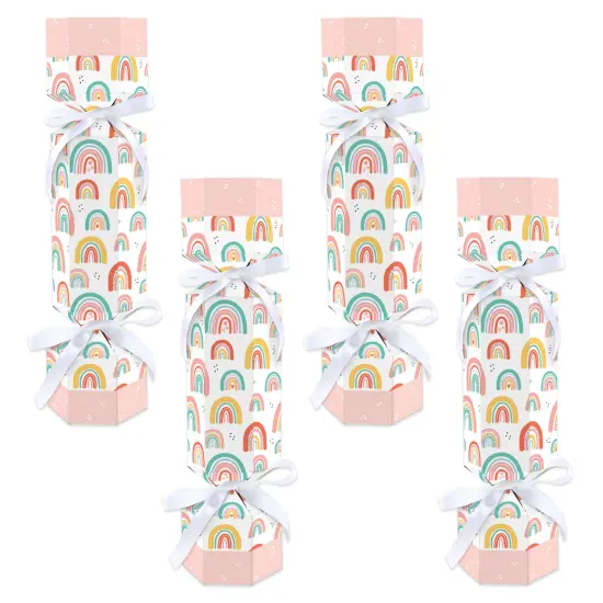 Big Dot of Happiness Hello Rainbow - No Snap Boho Baby Shower and Birthday Party Table Favors - DIY Cracker Boxes - Set of 12 {1}