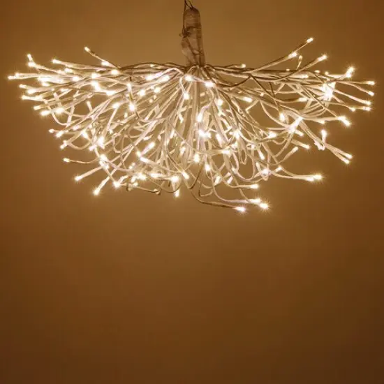 24" White Starburst Lighted Branches, Warm White LED, Twinkle Lights: Illuminate Your Space with LED Starburst Branch Lights {2}