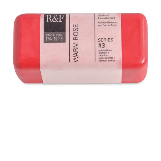 R&F Encaustic Paint Block - Warm Rose, 104 ml block {1}