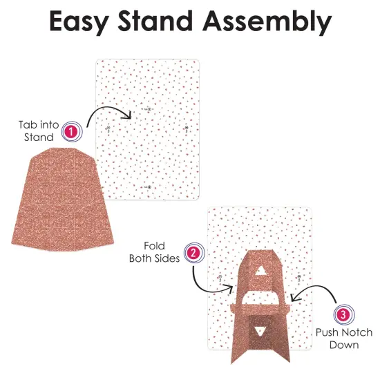 Big Dot of Happiness Bride Squad - Rose Gold Bridal Shower or Bachelorette Party 4x6 Picture Display - Paper Photo Frames - Set of 12 {7}