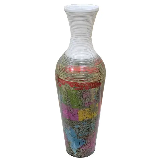 Uniquewise Tall Vases for Floor, Large Contemporary Bamboo Floor Vase for Dining, Living Room, Entryway Decoration Fill It with Dried Branches or Flowers, 29 {4}