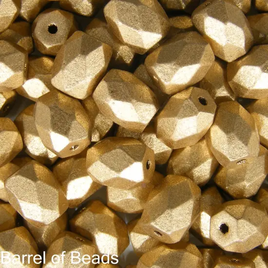 Baros Par Puca®, Czech glass bead, Light Gold Matte, 10 grams {1}