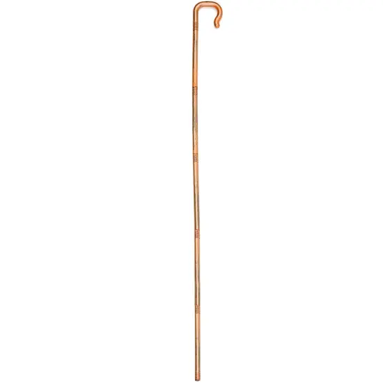 Shepherd's Costume Crook Staff - Shepherd Gold Wood Like Hook Cane for Cosplay and Dress Up {1}