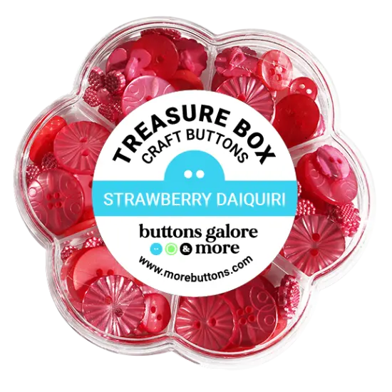Buttons Galore Treasure Box Fancy Designer Buttons for Sewing and Crafts, Scrapbooks and Paper Crafts - 100+ Buttons {6}