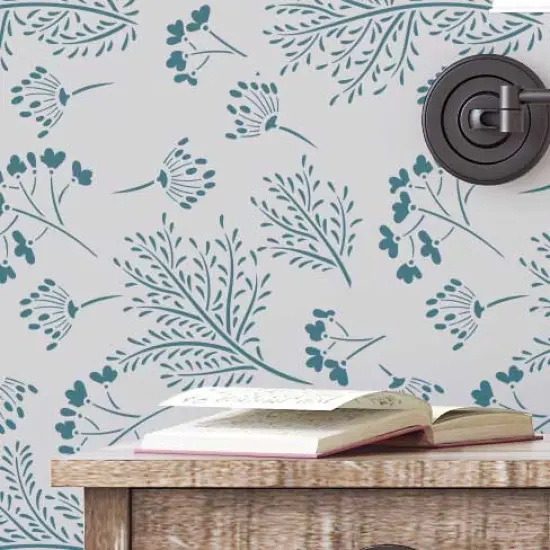 Woodland Botanical Farmhouse Wall Stencil {1}