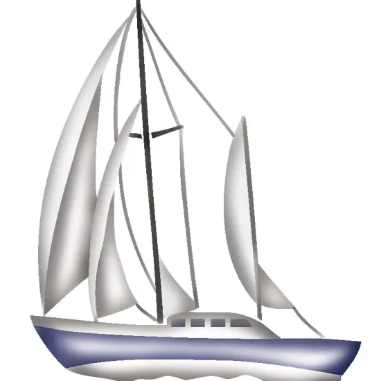 Large Clipper Ship Wall Stencil | 2612 by Designer Stencils | Outdoor Stencils | {2}