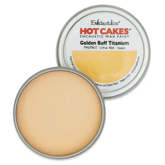 Enkaustikos Hot Cakes Encaustic Paint - Golden Buff Titanium, 45 ml tin {1}