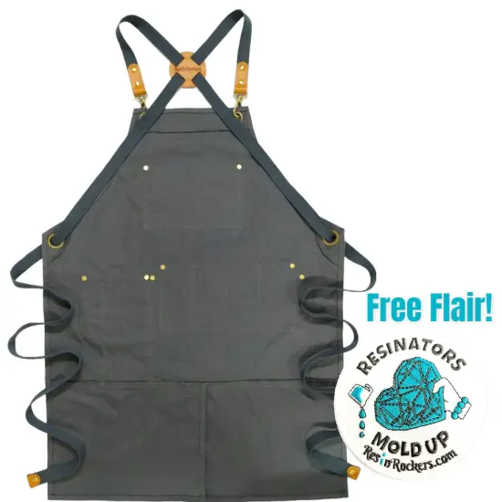 Exclusive Resin Rockers Heavy Duty Canvas Apron with Pockets and FLAIR {2}