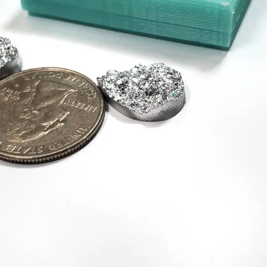 Tear Drop Druzy 13mmx18mm Silicone Mold 2 pairs(B3) {2}